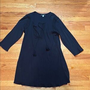 Billabong Black Tassel Swimsuit Cover-Up - Size M